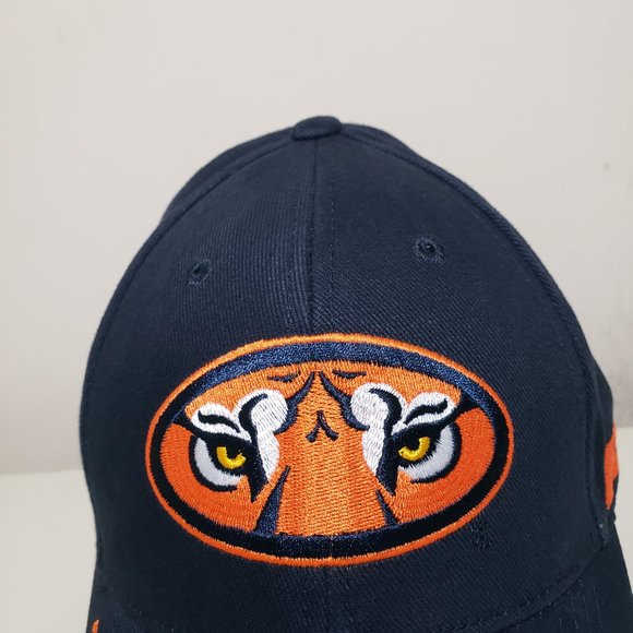 Auburn Tigers Hat Cap Strap Back Blue Russell Athletics Alt Eyes Logo NCAA - Picture 2 of 11